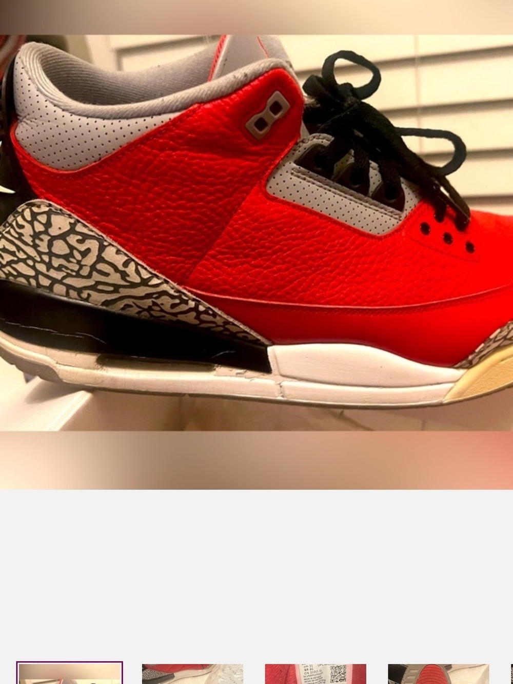 Nike Men's Red and Black Retro Basketball Sneakers with Gray Accents